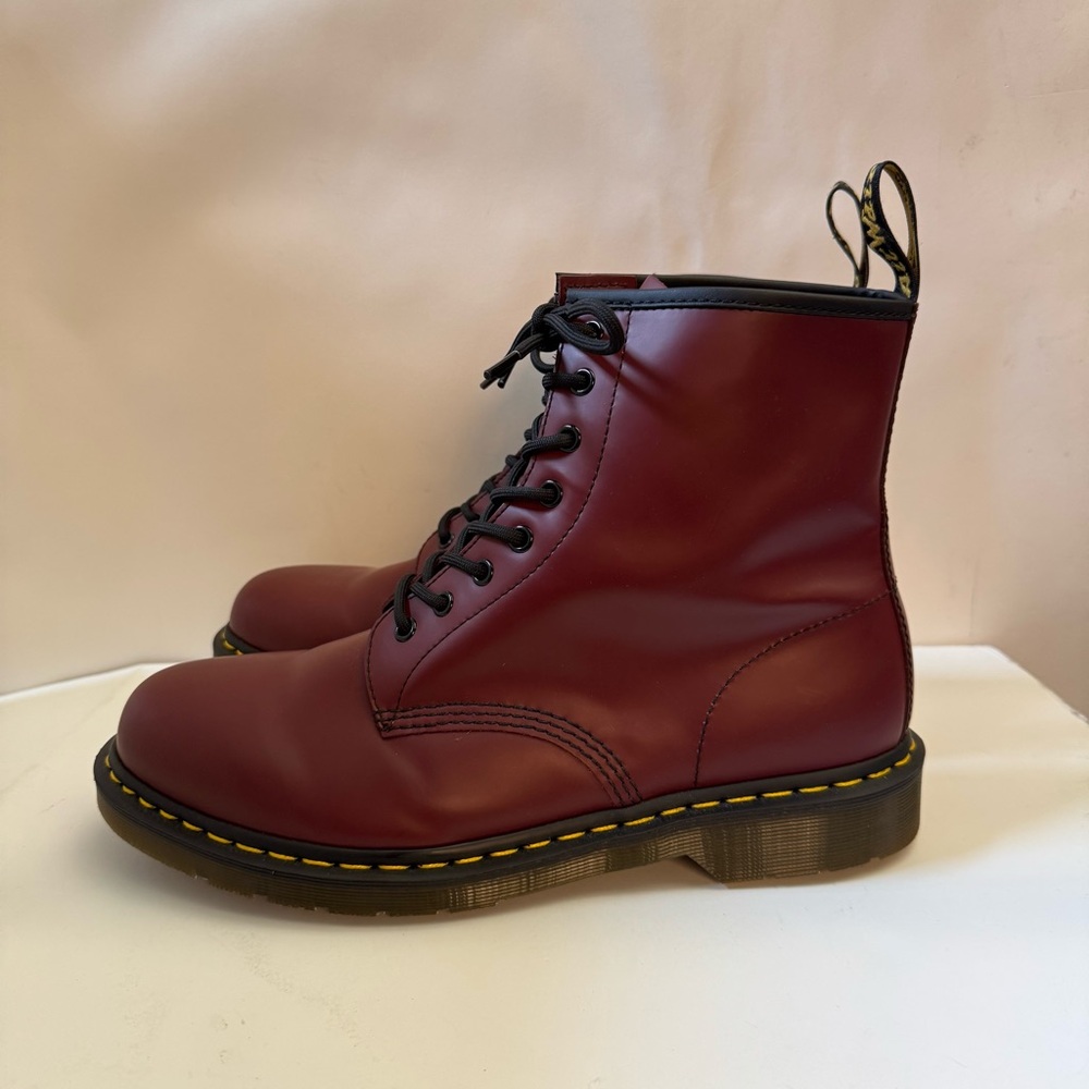 Dr. Martens cherry red Leather Boots